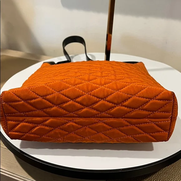 Bally Orange Quilted Shoulder Bag - Picture 11 of 15